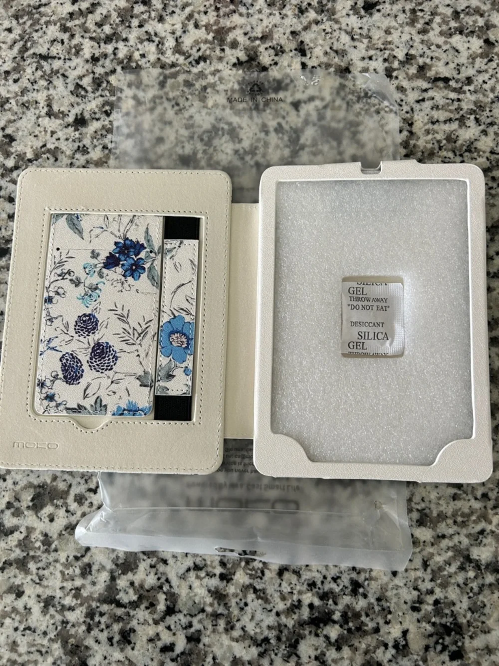 MOFEO Blue Floral Tablet Folio Case – Protective Cover for Tablets - Picture 3 of 3